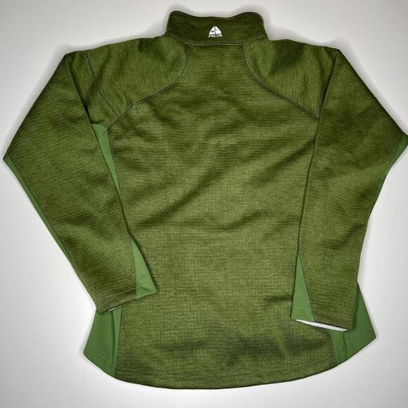 Nike ACG Women’s Green Full Zip Fleece Jacket Size L Waffle Lined Outdoor - Picture 10 of 15